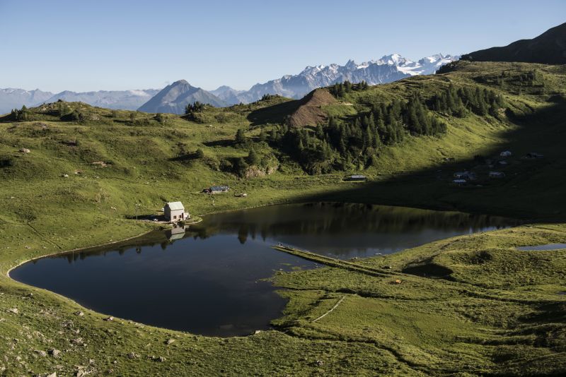 Lac Supérieur de Fully. Valais, Switzerland
