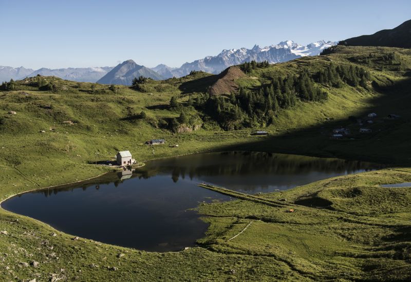 Lac Supérieur de Fully. Valais, Suisse
