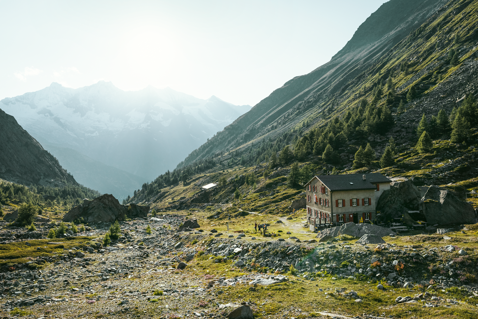 le Berghotel Almagelleralp dans la vallée de Saas.