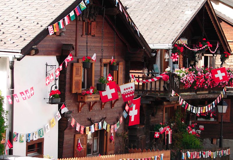National Day in the Trient Valley, Valais, Switzerland