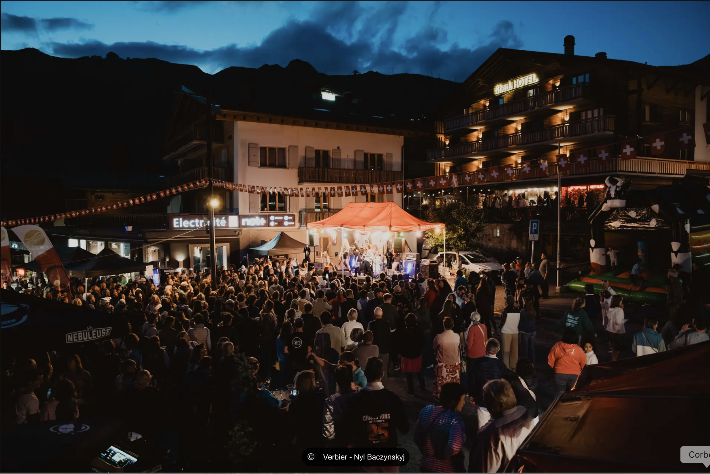Fête nationale suisse, 1er août, premier août, Verbier, Valais, Suisse