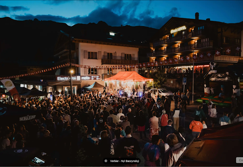 Schweiz Nationalfeiertag, 1. august, Verbier, Wallis, Schweiz