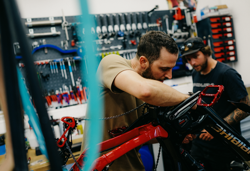 Sports shop for bikers, Valais