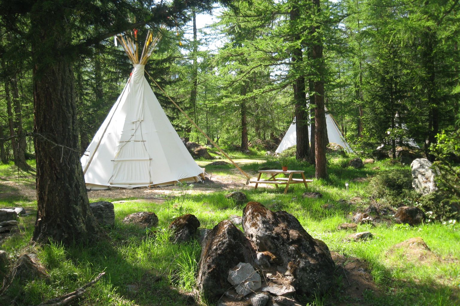 Verbier Camping Sioux, Wallis, Schweiz