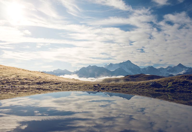 Lac du Louché au-dessus de Vercorin, Valais