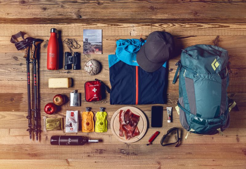 The most important things you need for a hike, Valais, Switzerland