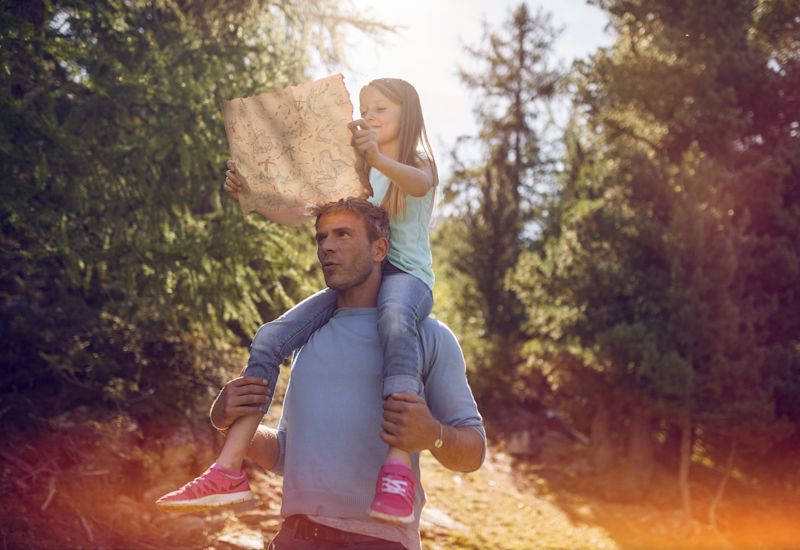 Go on a treasure hunt in Valais, holidays with children, family destination, Grächen, Valais, Switzerland