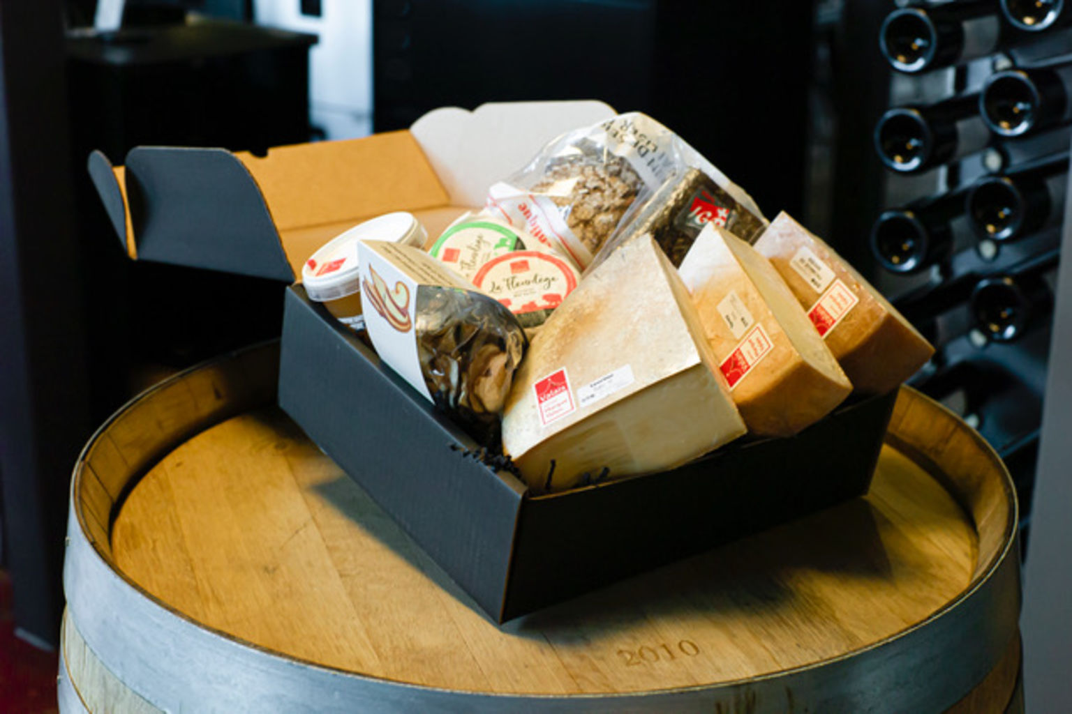 Basket, Fromathèque von Martigny, Martigny, Wallis, Schweiz