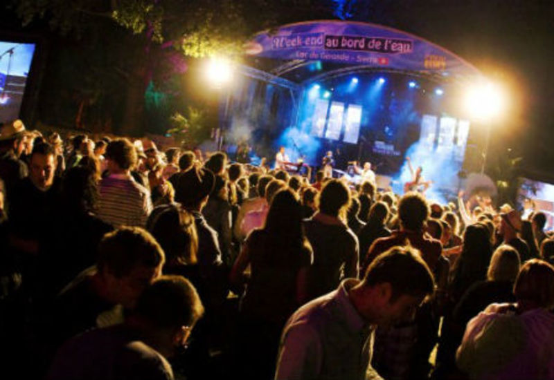 Festival week-end au bord de l'eau, Lac de Geronde, Sierre, Siders, summer, Valais, The music and visual arts event! Three days of concerts and events in an idyllic setting by the Lac de Géronde.