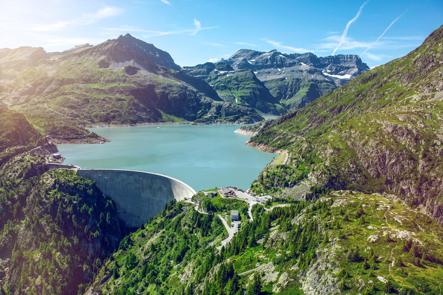 Emosson Staudamm, Vallée du Trient, Finhaut, Wallis