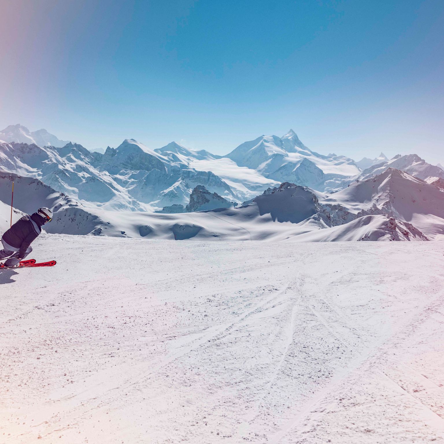 Domaine skiable St. Luc / Chandolin, hiver, Valais