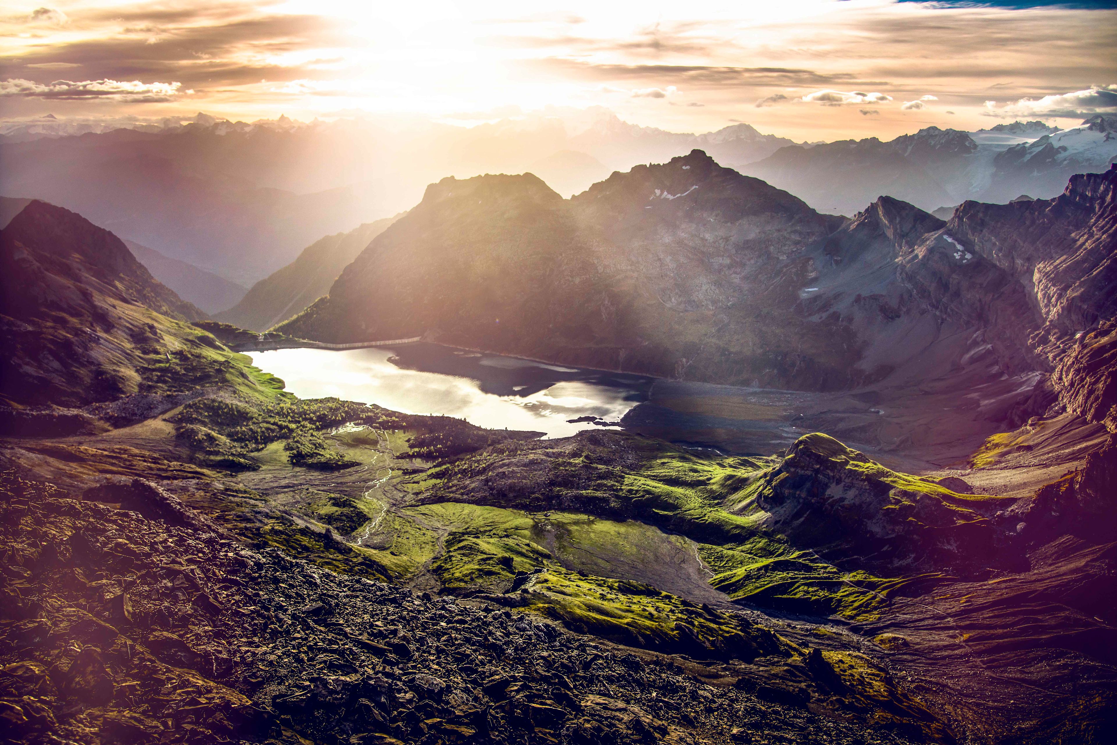 Lac du barrage de Salanfe