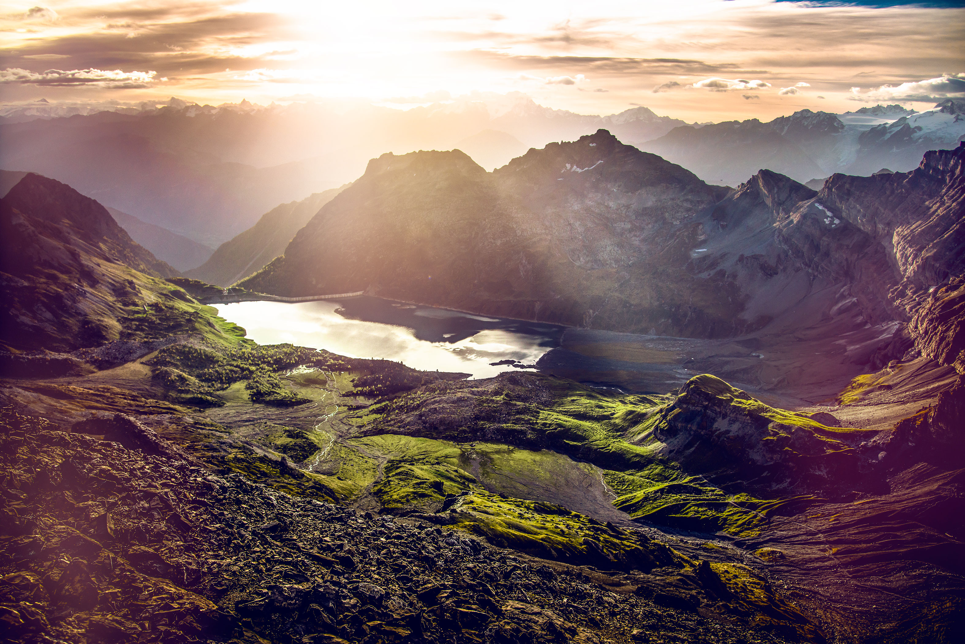 Stausee Emosson im Trienttal, Wallis