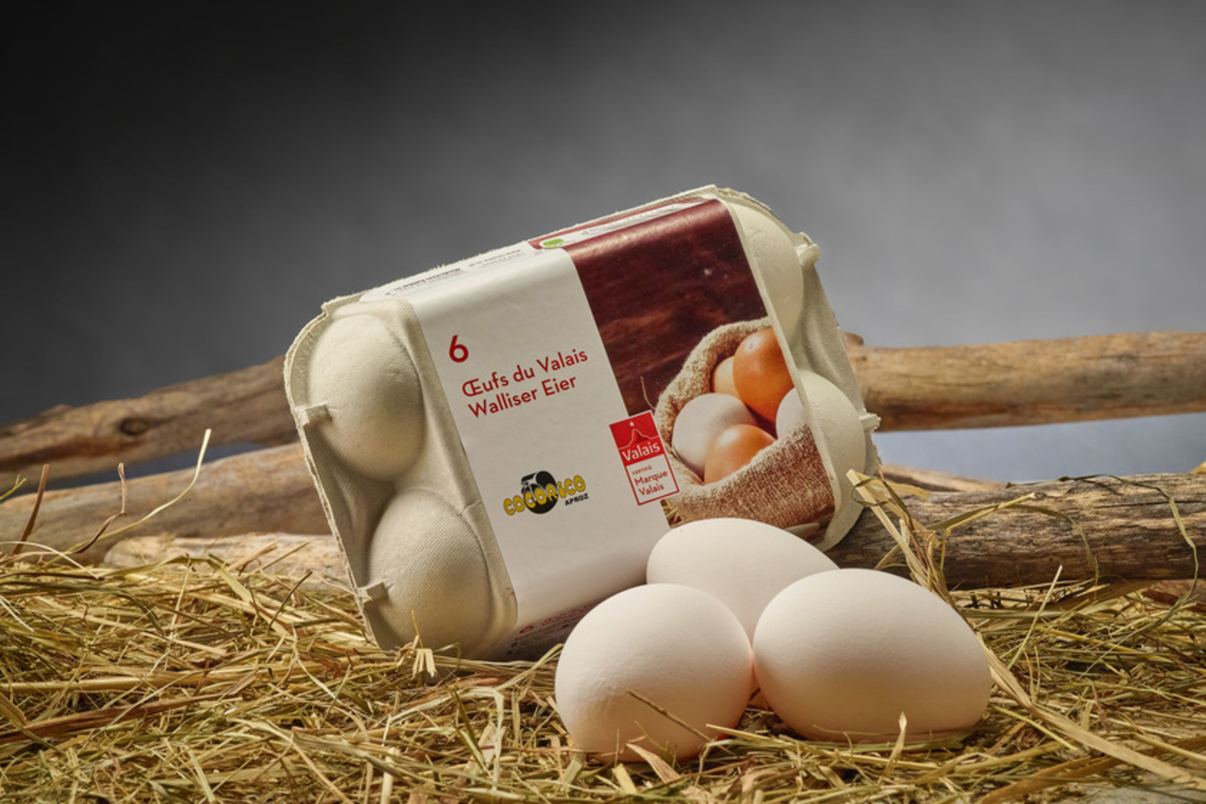 Eier Marke Wallis Valais Schweiz Switzerland Suisse