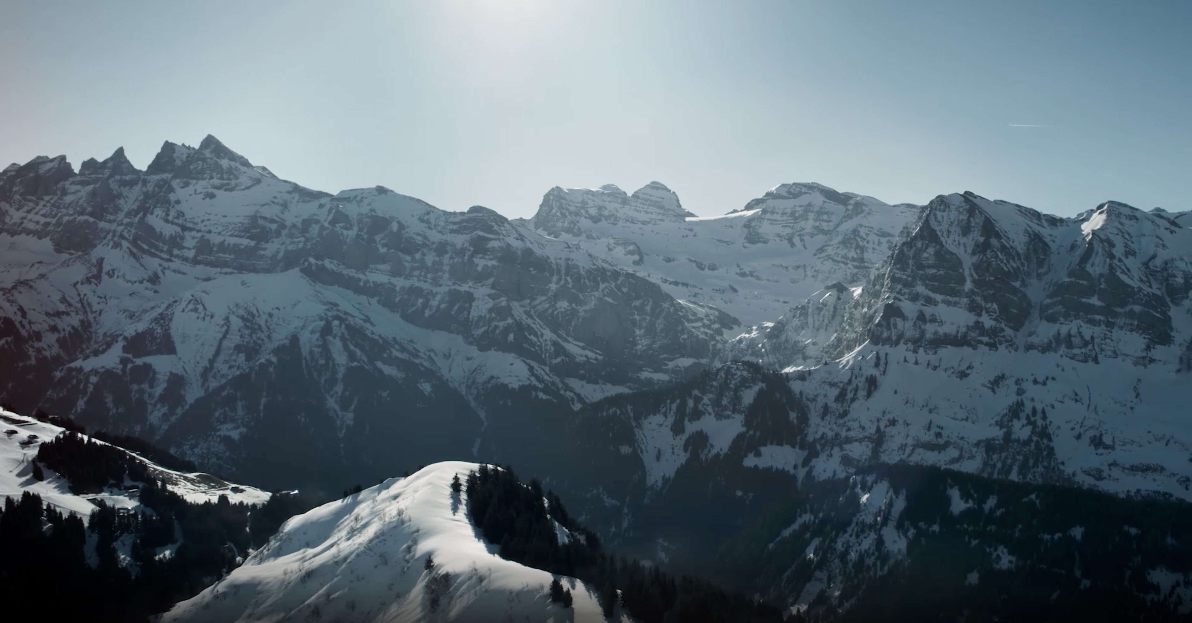 Dents du Midi, hiver. Valais, Suisse