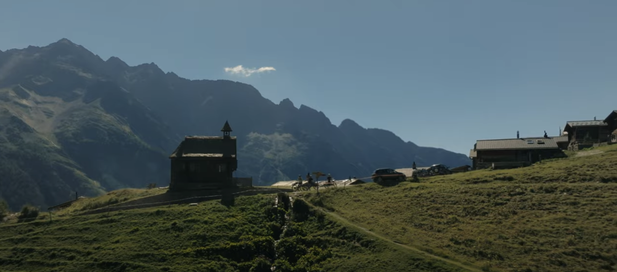 Following in the footsteps of the ValaisAlpineBike between Blatten and St-Luc, Valais, Switzerland.