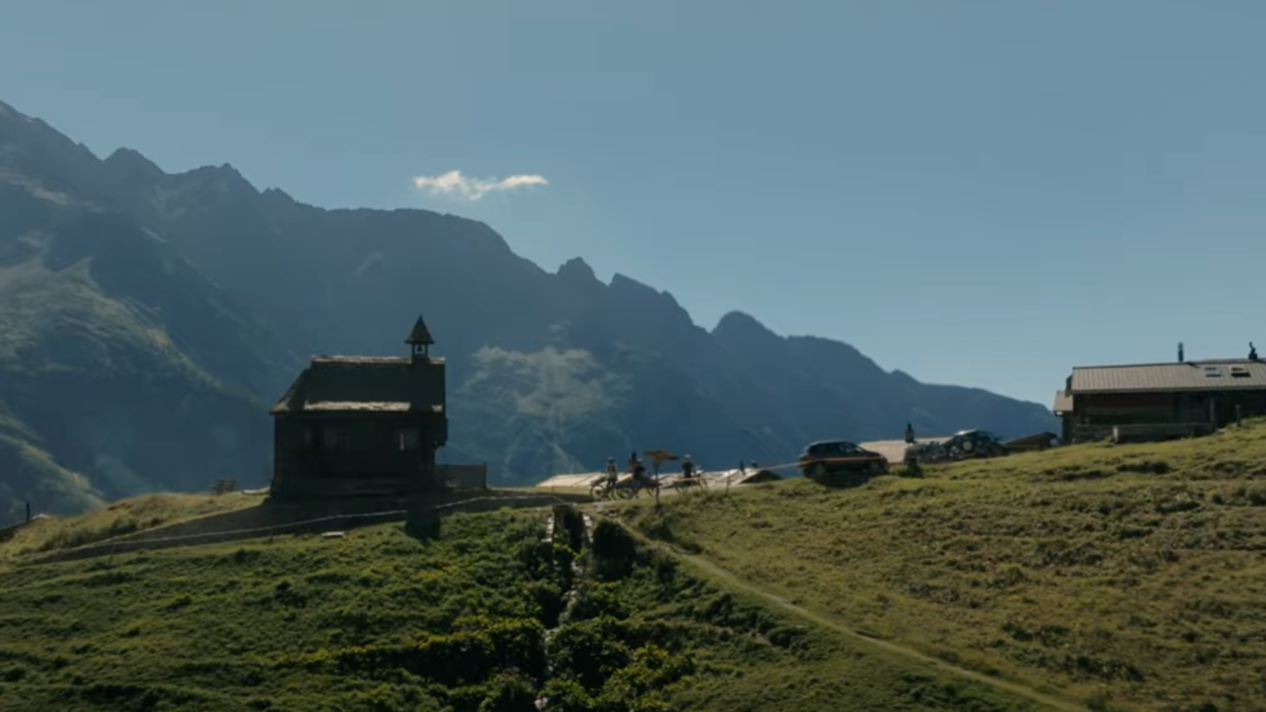 Following in the footsteps of the ValaisAlpineBike between Blatten and St-Luc, Valais, Switzerland.