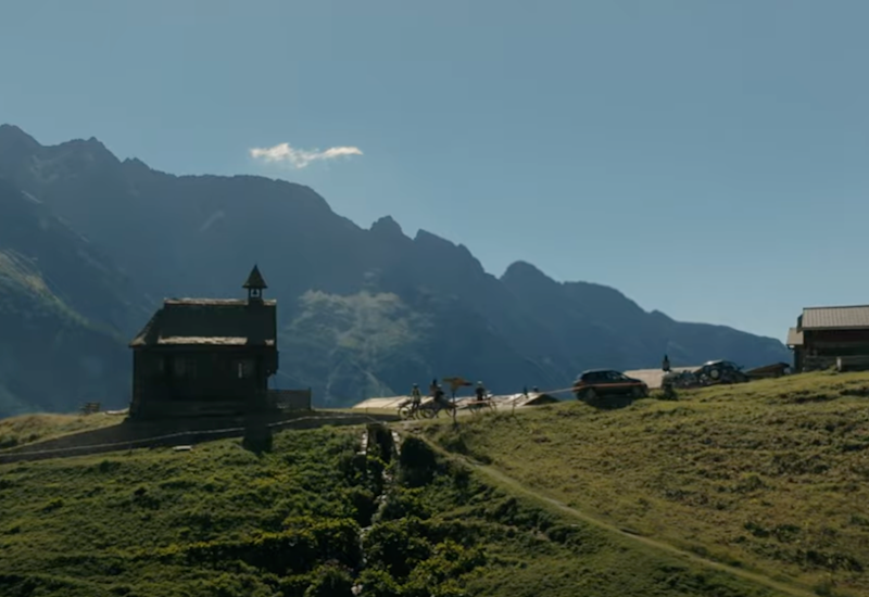 Following in the footsteps of the ValaisAlpineBike between Blatten and St-Luc, Valais, Switzerland.