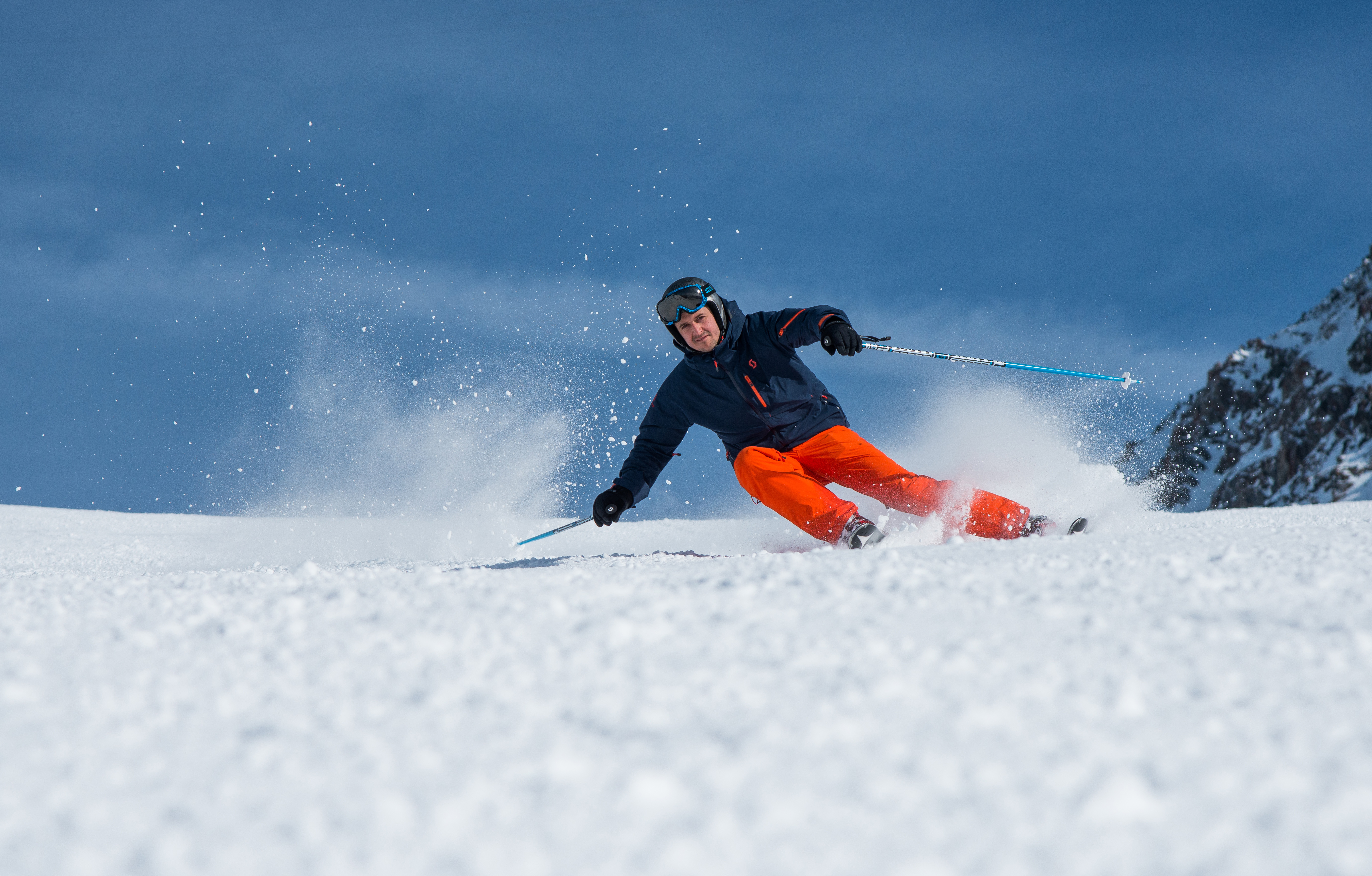 Tom Lüthi on the slopes around Verbier, Valais