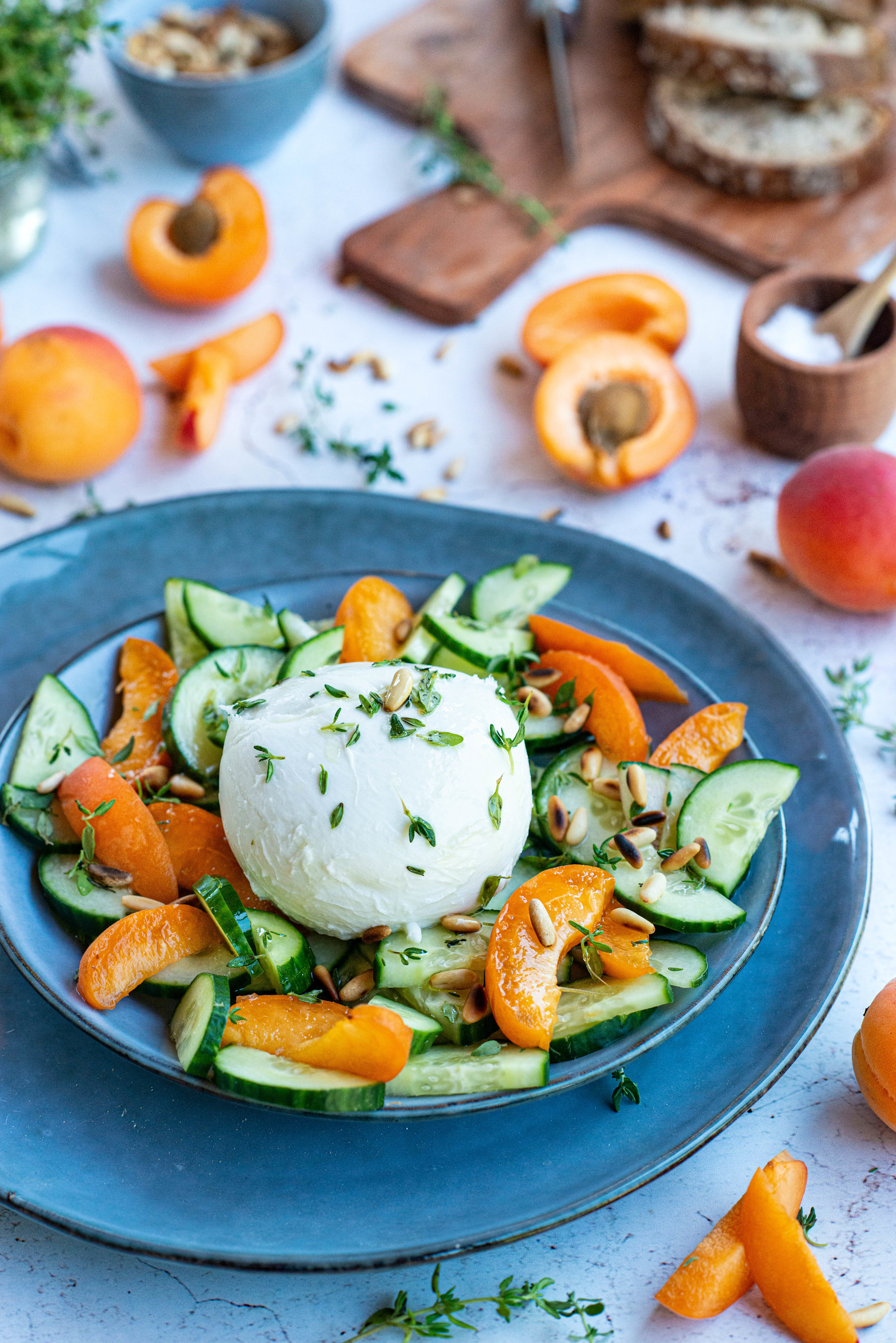 Apricot and cucumber salad recipe | Valais Switzerland