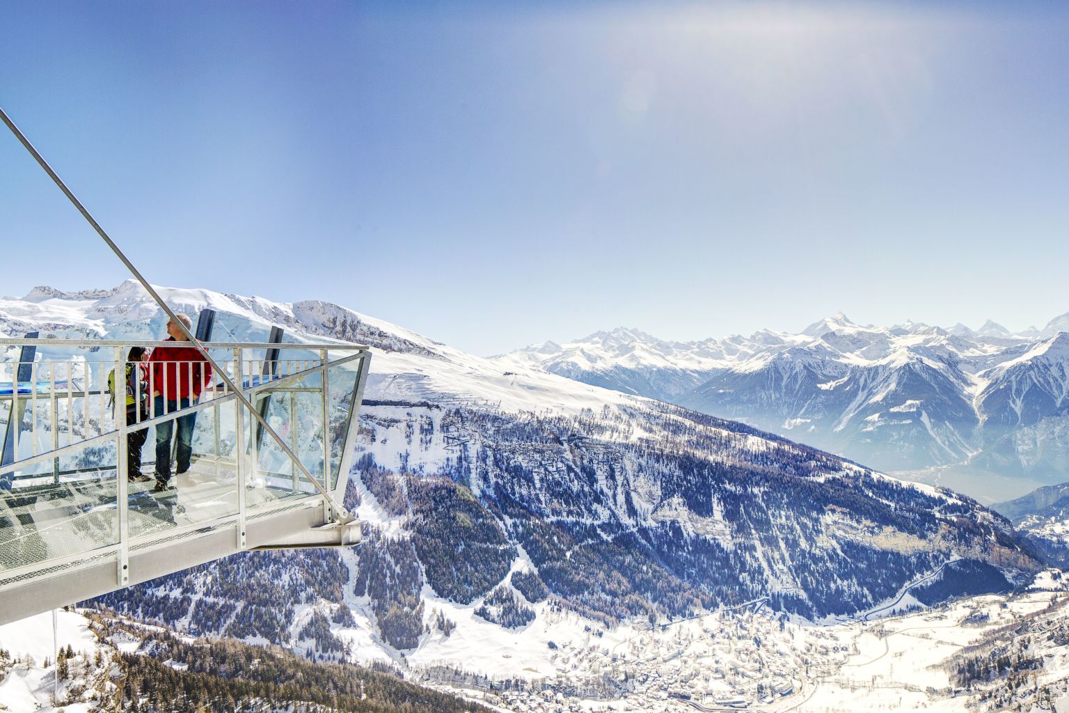 Aussichtsplattform Gemmi, Leukerbad, Valais Wallis Schweiz