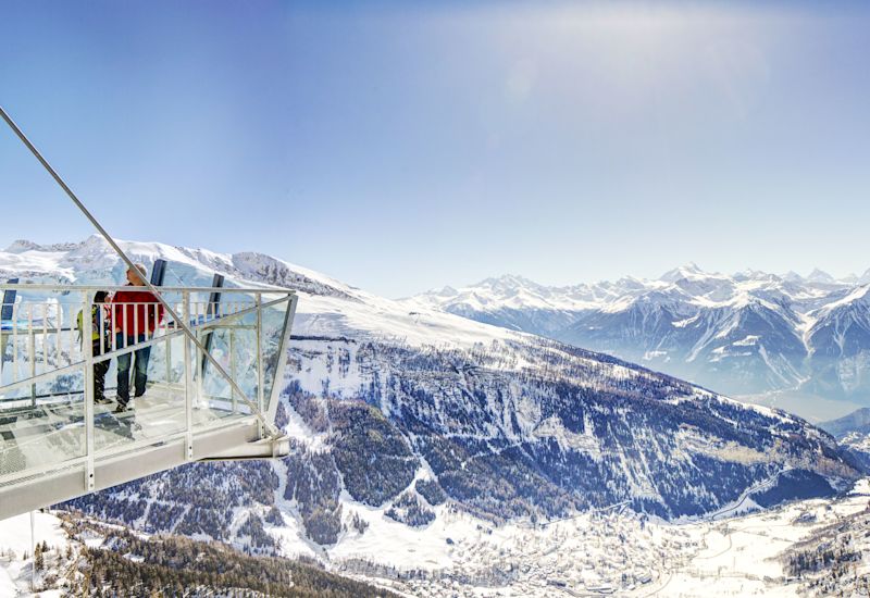 Aussichtsplattform Gemmi, Leukerbad, Valais Wallis Schweiz