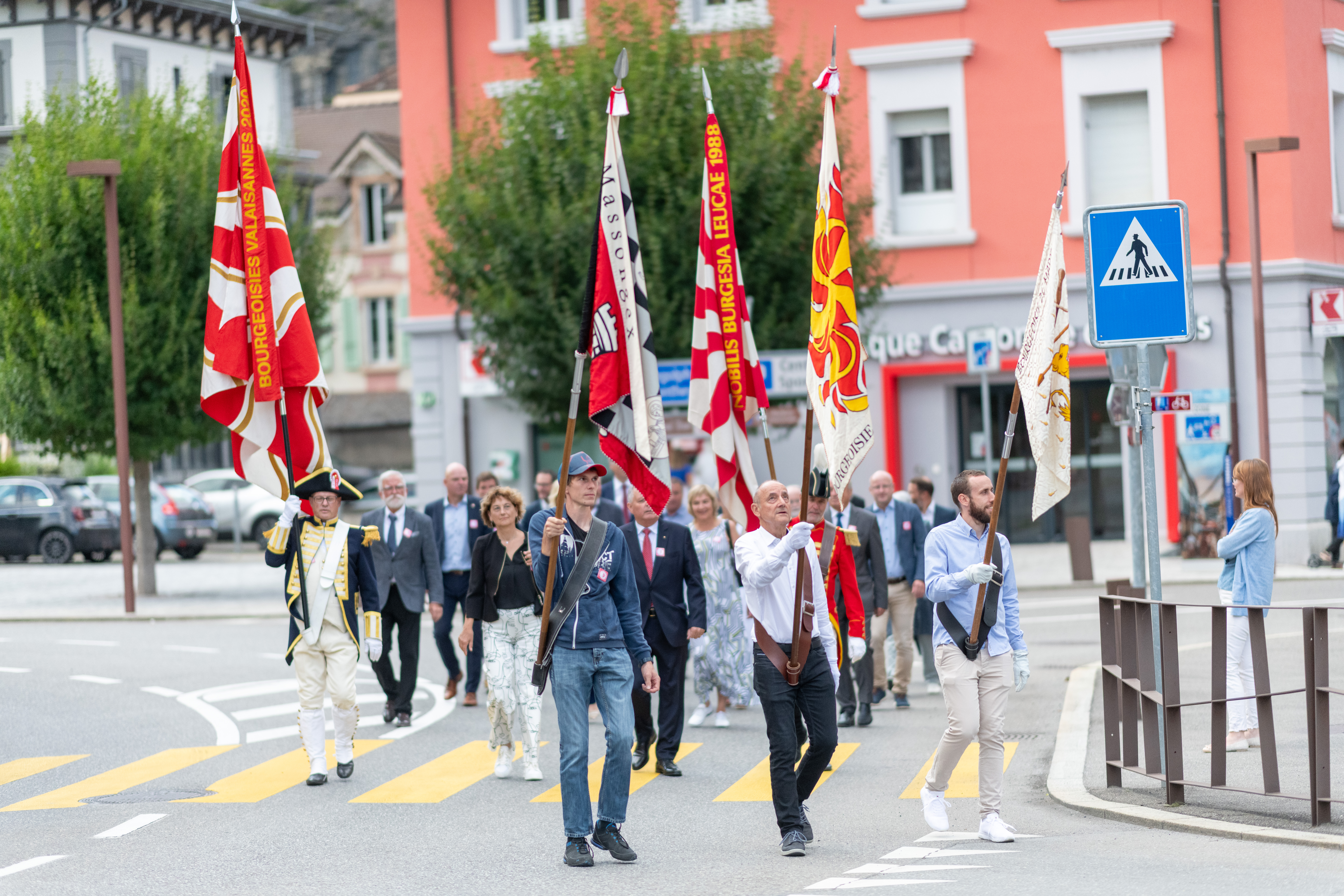 Fête nationale suisse, 1er août, premier août, St Maurice, Valais, Suisse