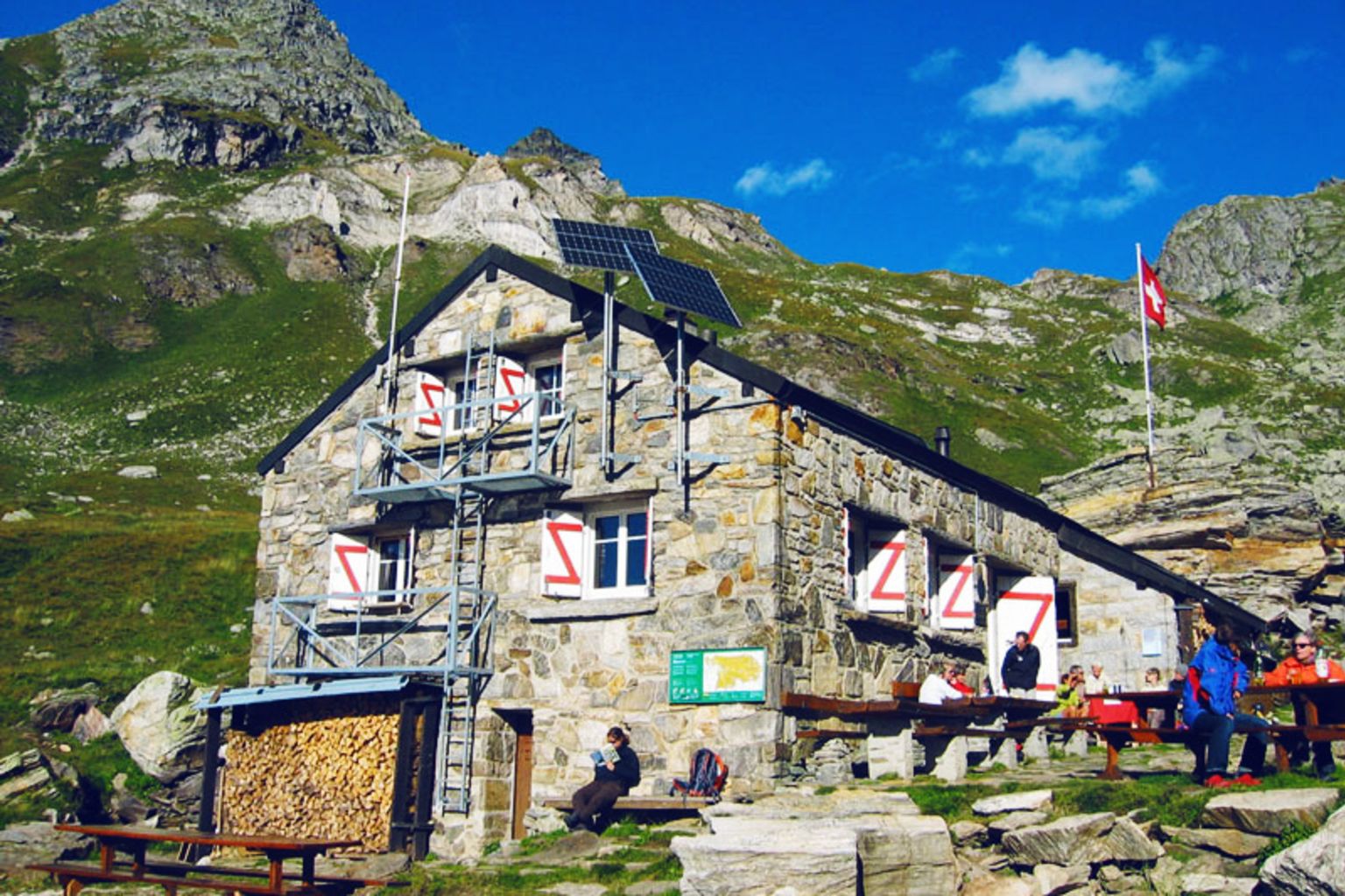 SAC, Valais, hut, valley of binn, nature, outdoor, panorama