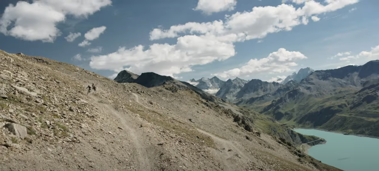 Valais Alpine Bike routes between St-Luc and Grimentz. Valais, Switzerland.