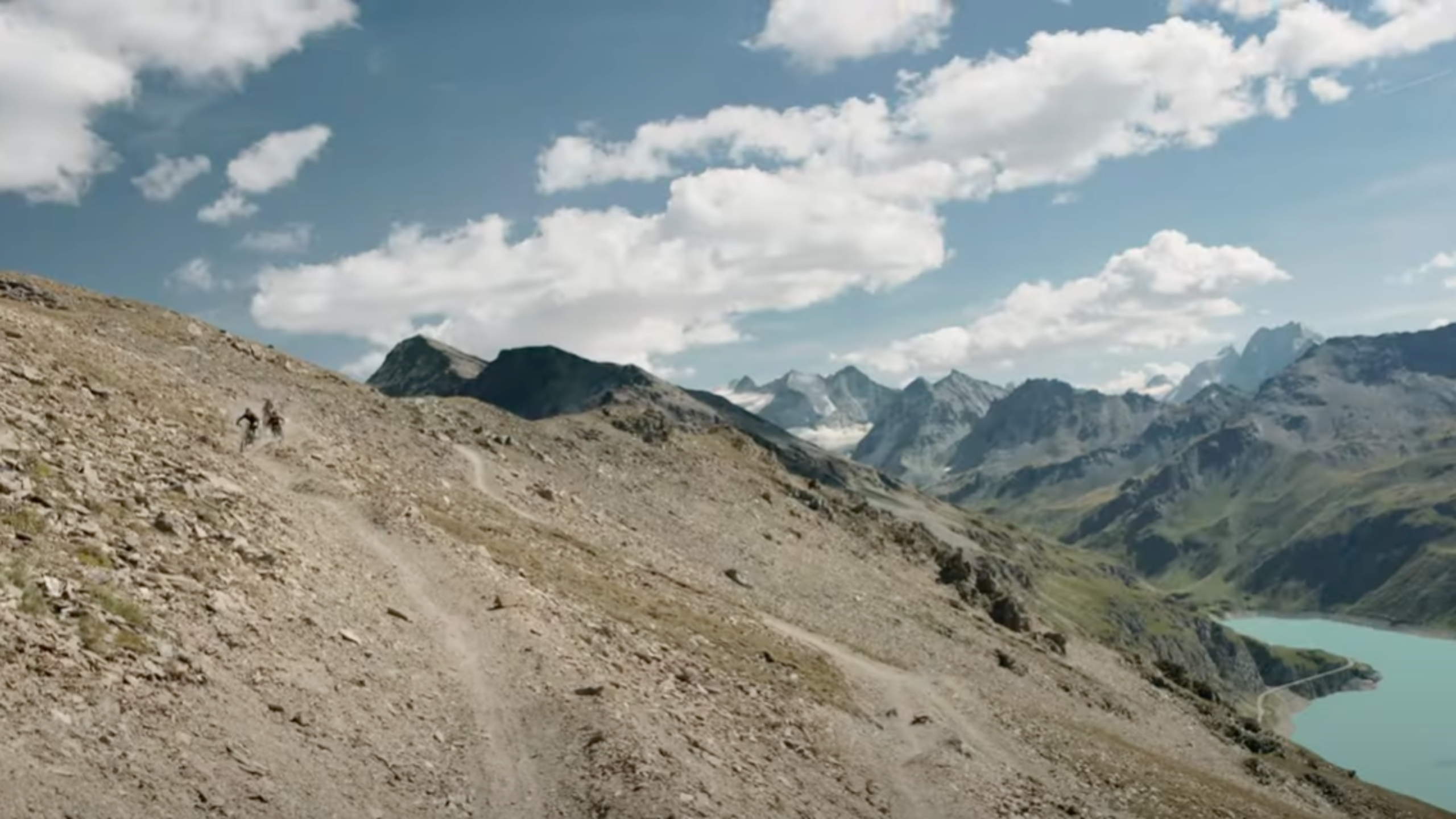 Valais Alpine Bike routes between St-Luc and Grimentz. Valais, Switzerland.