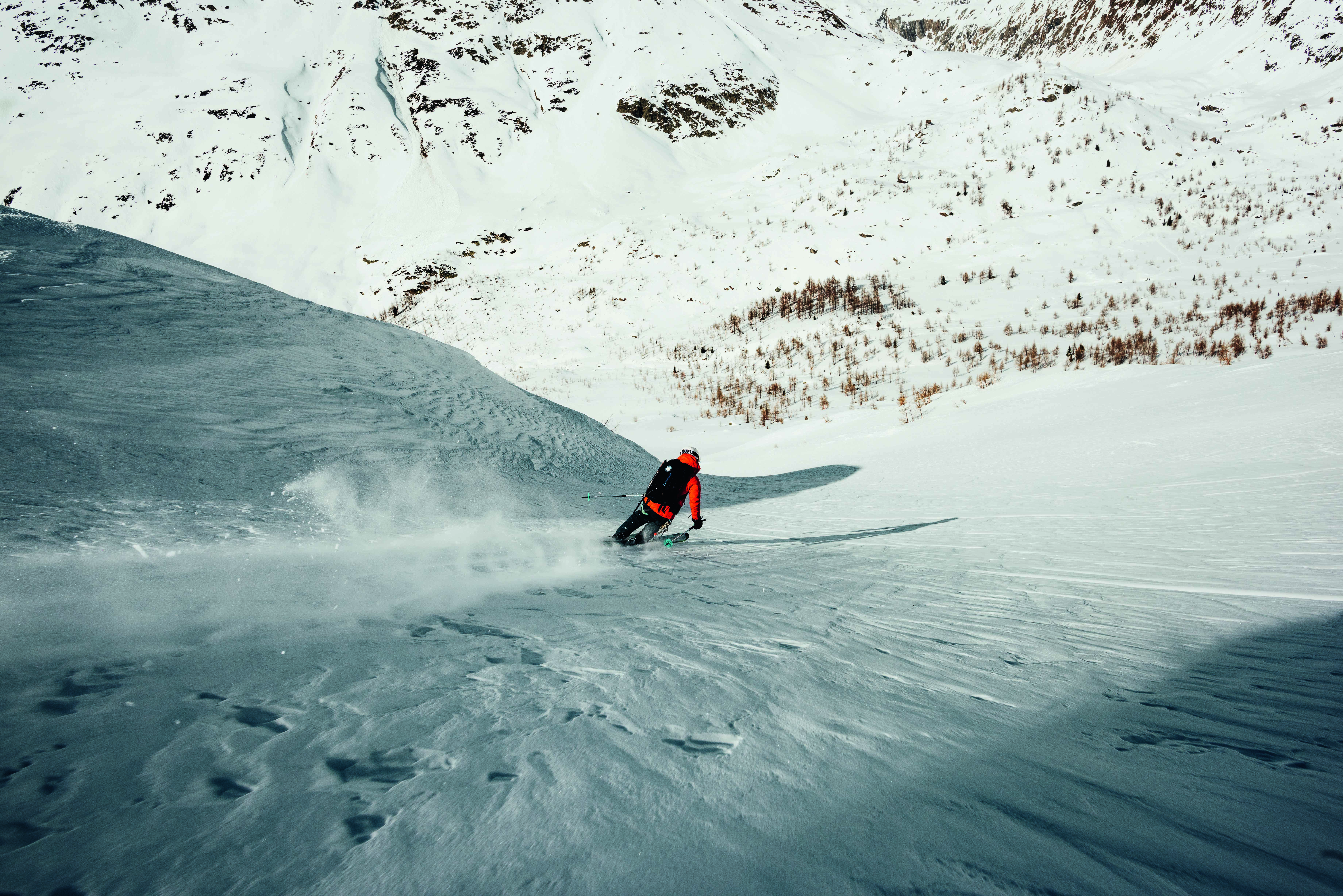 Stefanie Schelling, ski, Lötschental. Valais, Switzerland