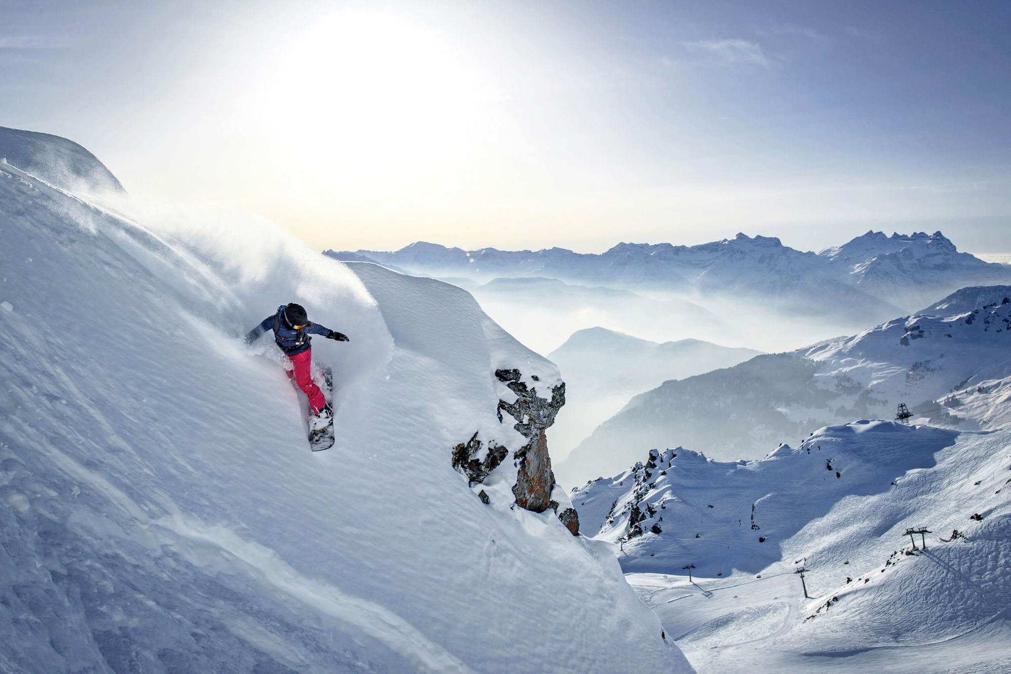Mont Fort, Snowboard, Freeride, Geraldine Fastnacht, Verbier, Valais/Wallis