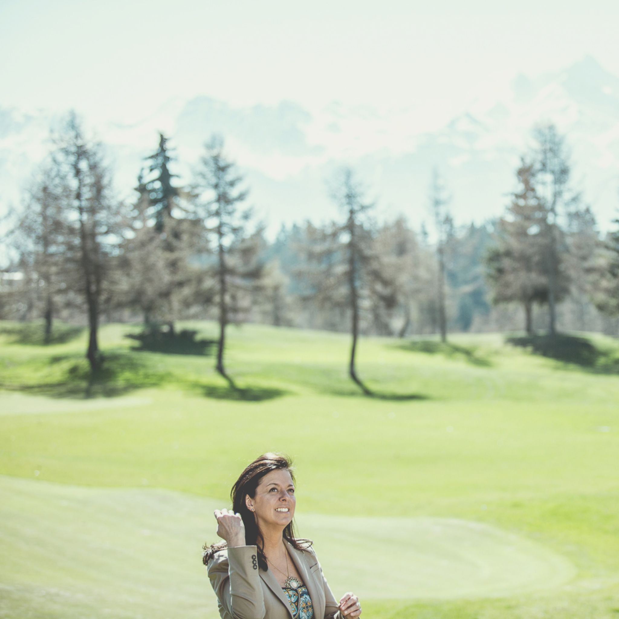 Nati Felli, host of the Hotel Guarda Golf, Crans-Montana, Valais