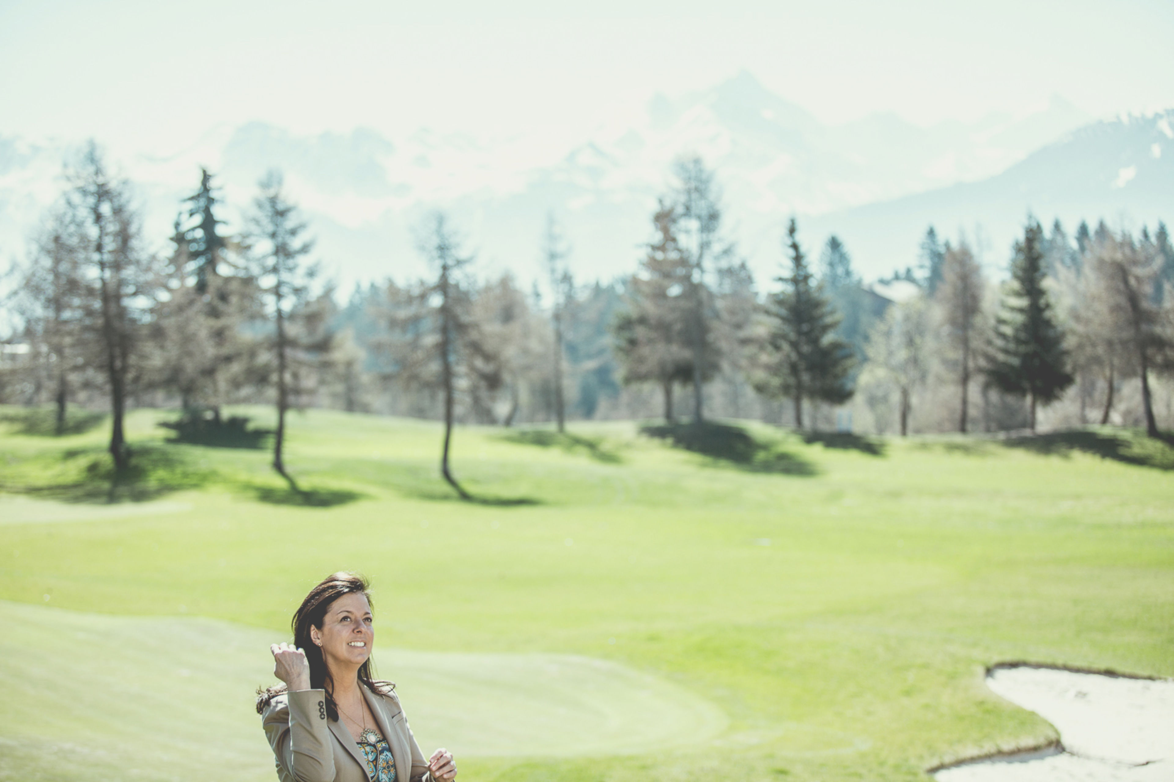 Nati Felli, hôtesse de l' hôtel Guarda Golf, Crans-Montana, Valais