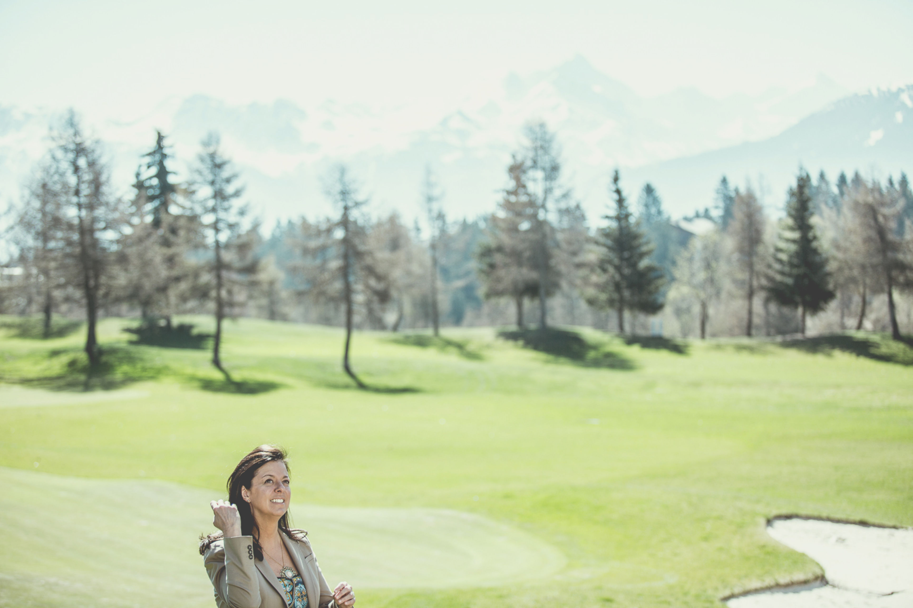 Nati Felli, host of the Hotel Guarda Golf, Crans-Montana, Valais