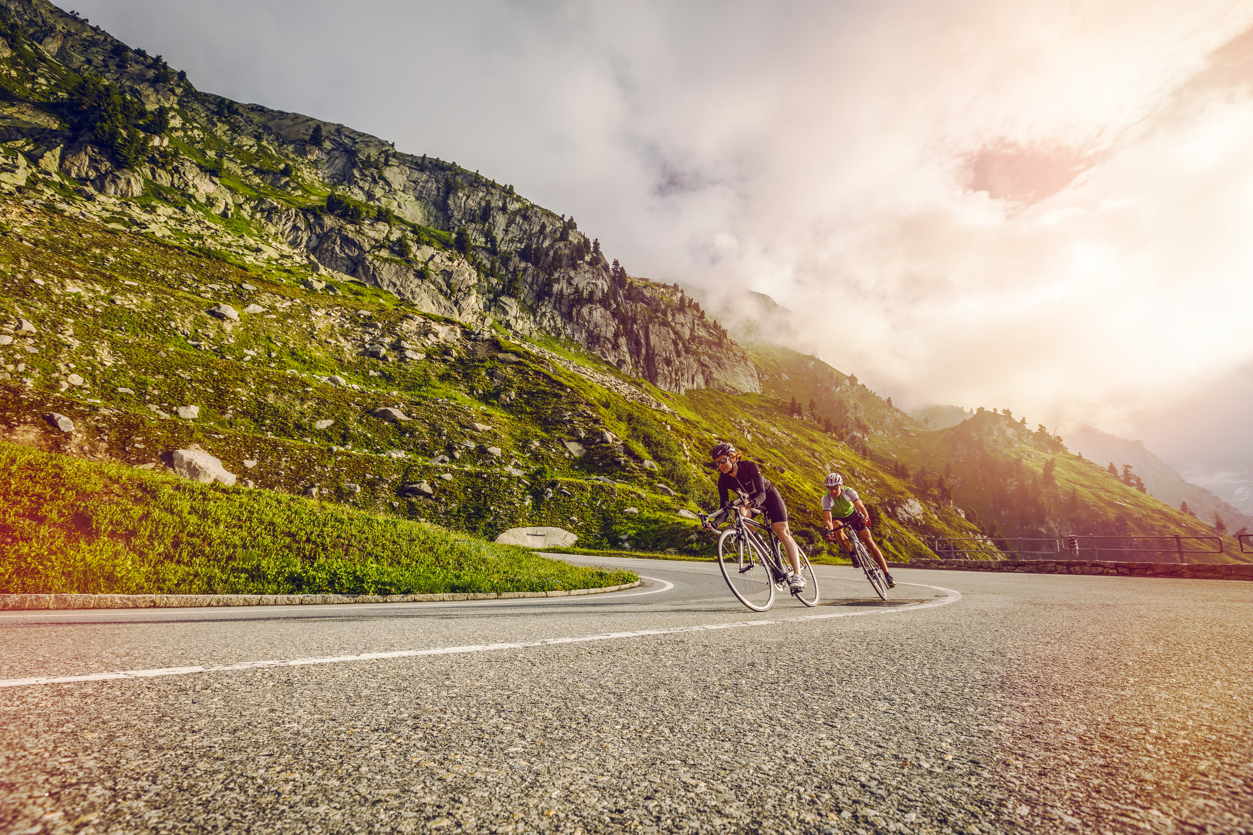 Strassenvelo am Grimselpass, Wallis
