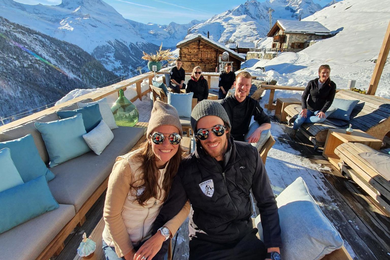 Elia and Loredana Zurbriggen run the Hotel Paradise with passion, Valais, Switzerland