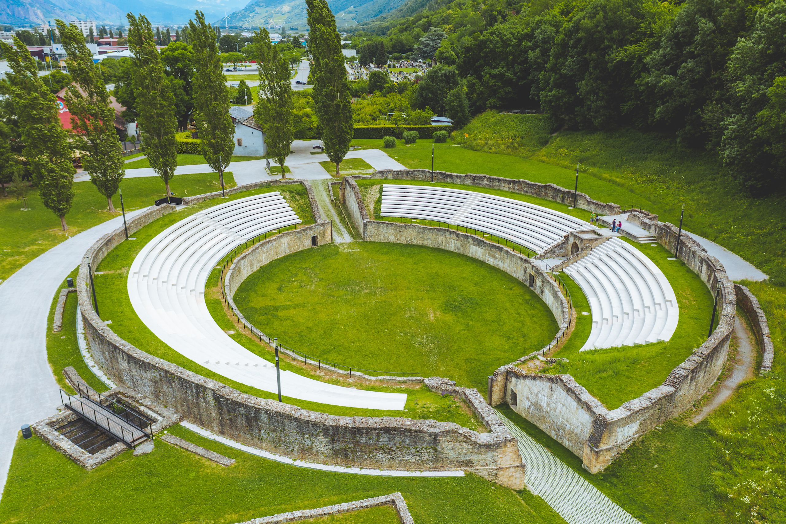 Amptitheatee Rome Roman Amphitheatre | Valais Switzerland