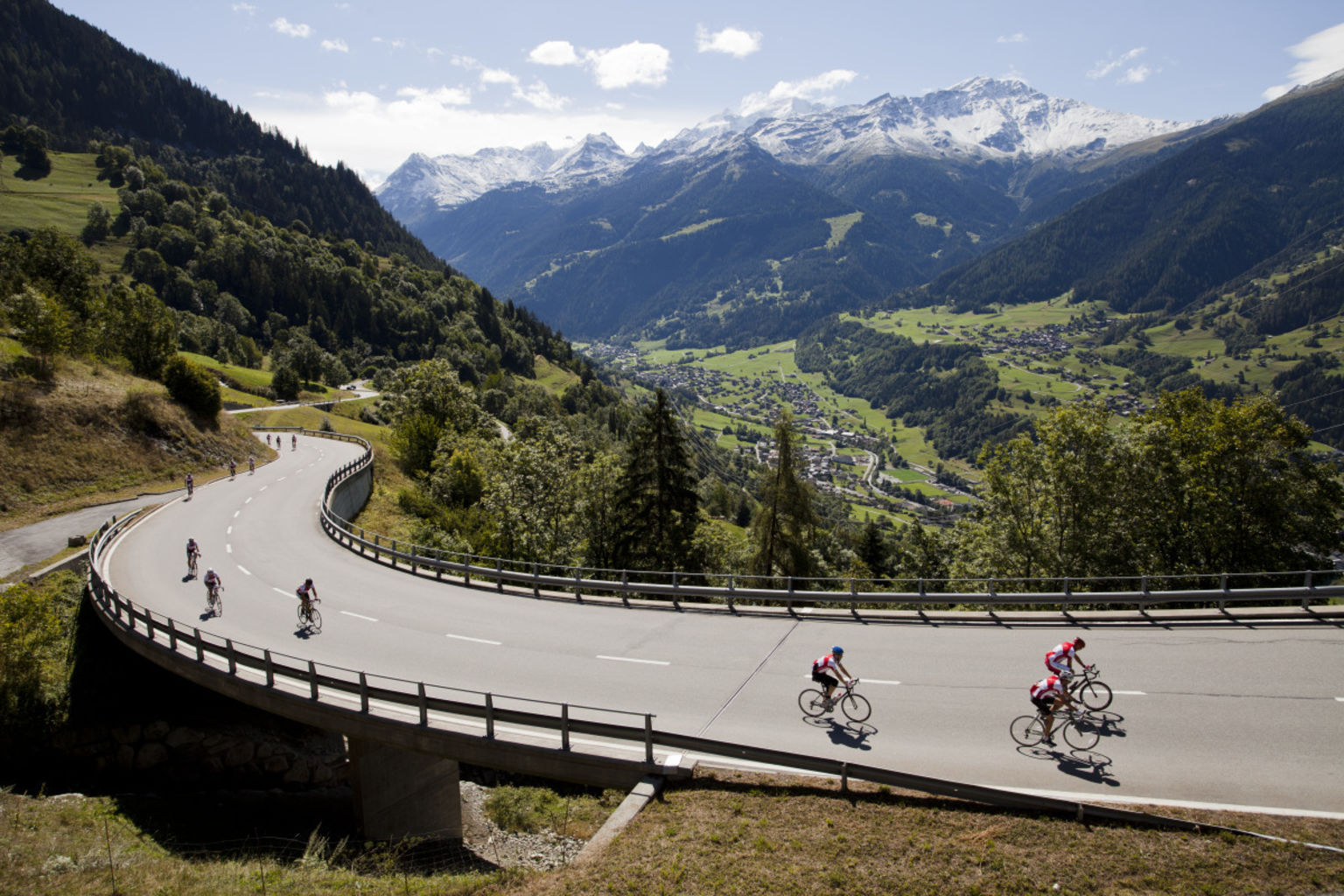 Tour de France in Verbier, Valais, Switzerland