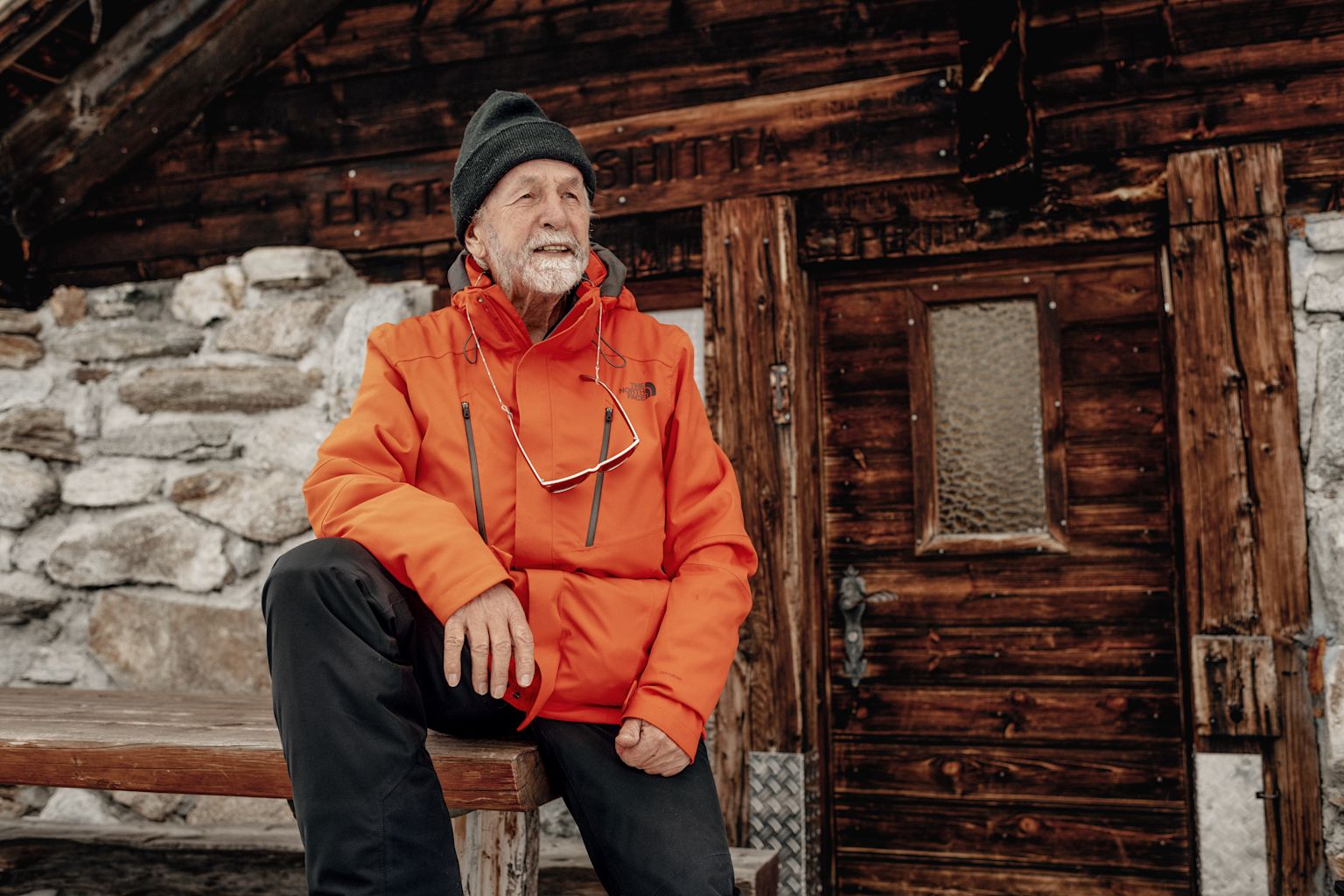 Edelbert Kummer from the story "Floating over snow", Valais, Switzerland