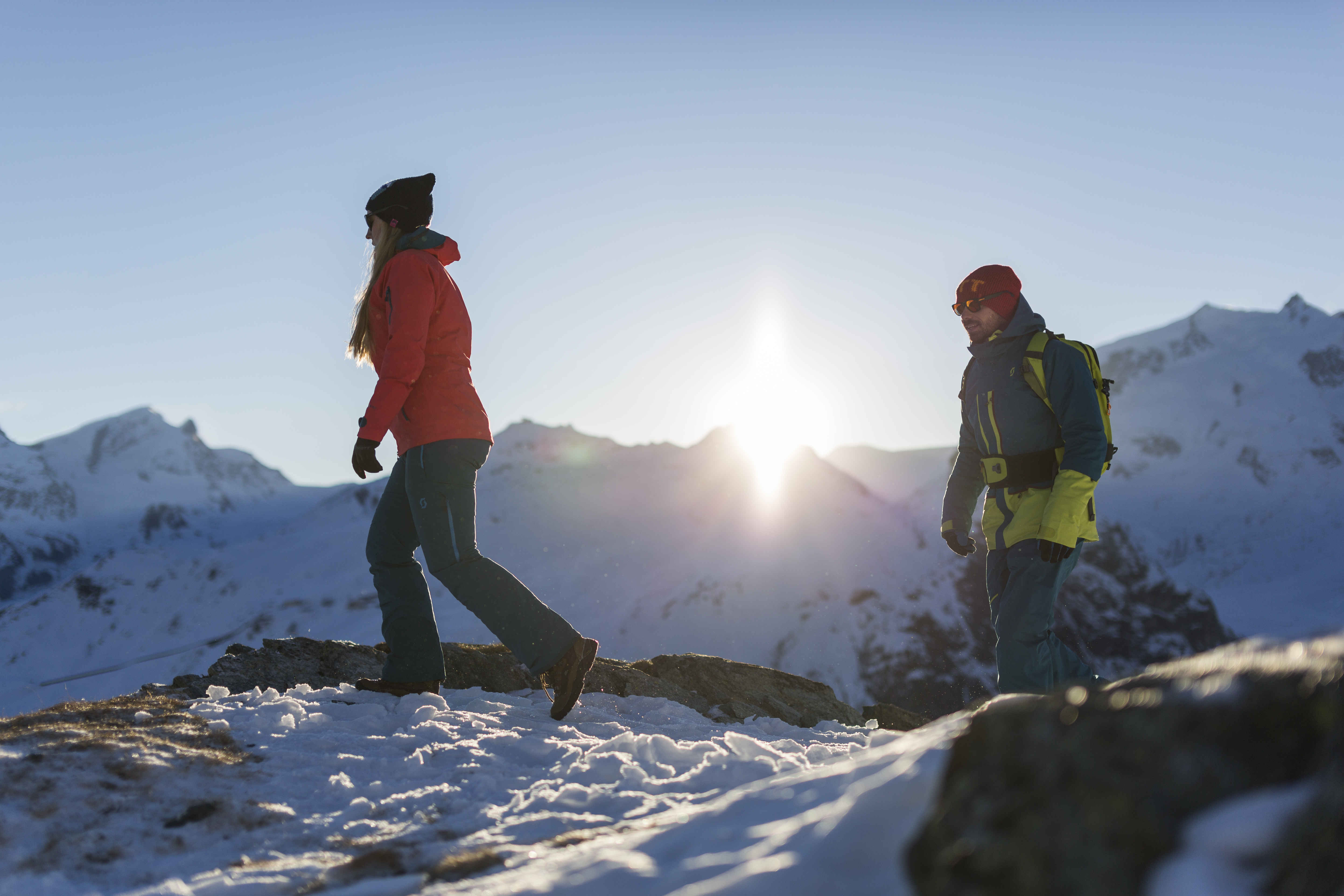 Winter hiking, winter, hiking, Valais, Switzerland