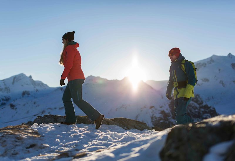 Winter hiking, winter, hiking, Valais, Switzerland