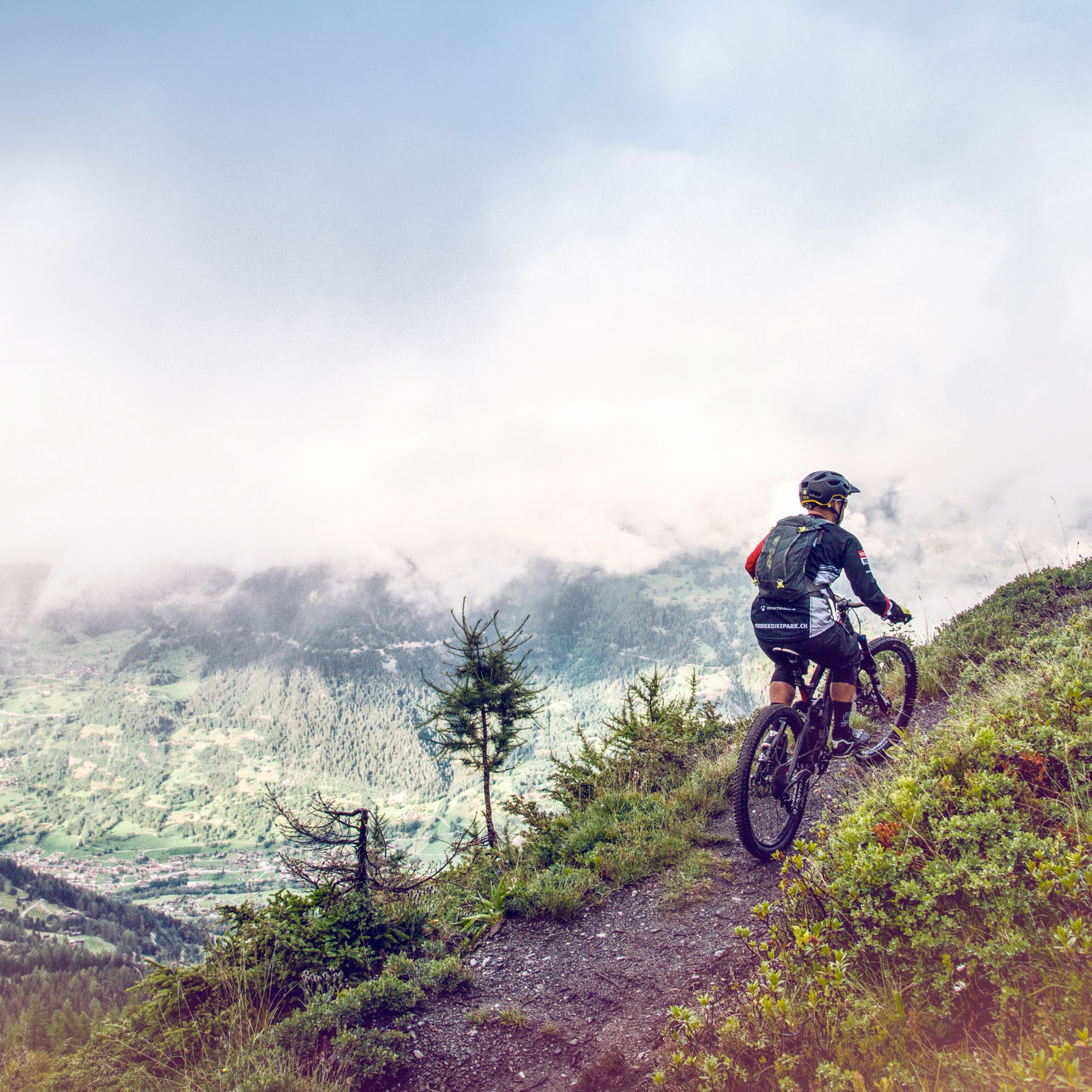Mountainbike in Bruson, Val de Bagnes, Valais