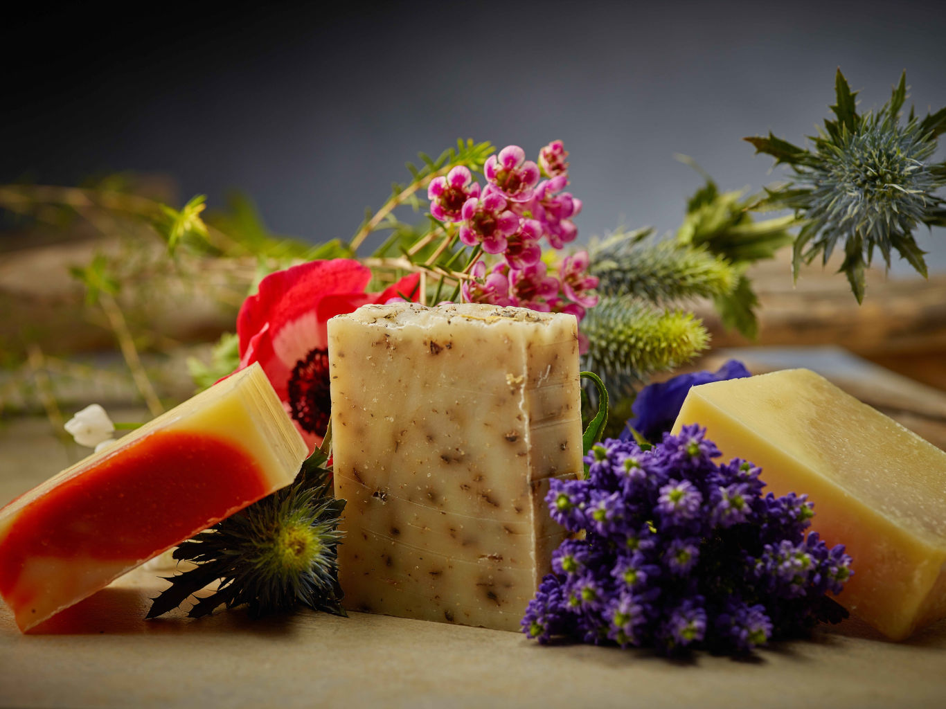 Valais brand soap with apricots, Valais, Switzerland