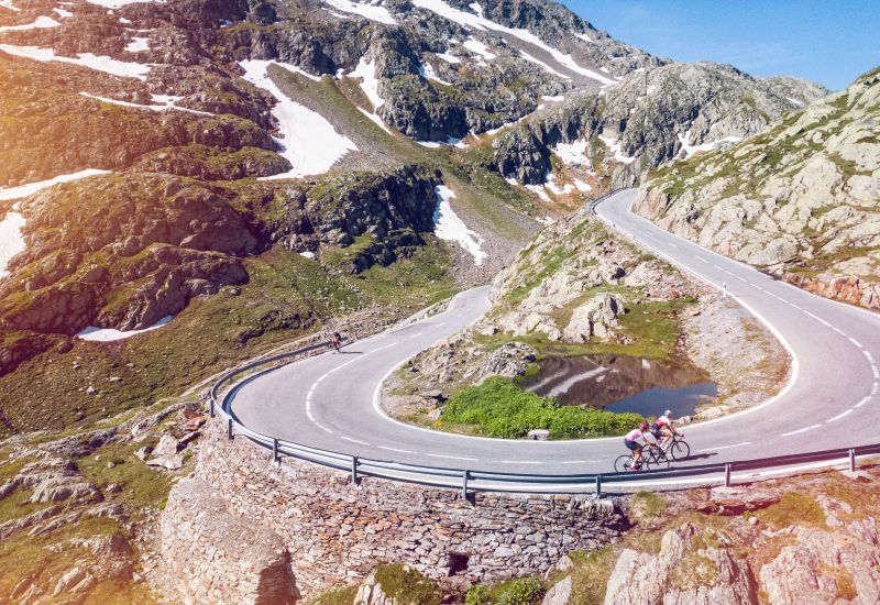 Mythical Alpine passes Bike Gd-St-Bernard Valais Wallis Schweiz Switzerland Suisse