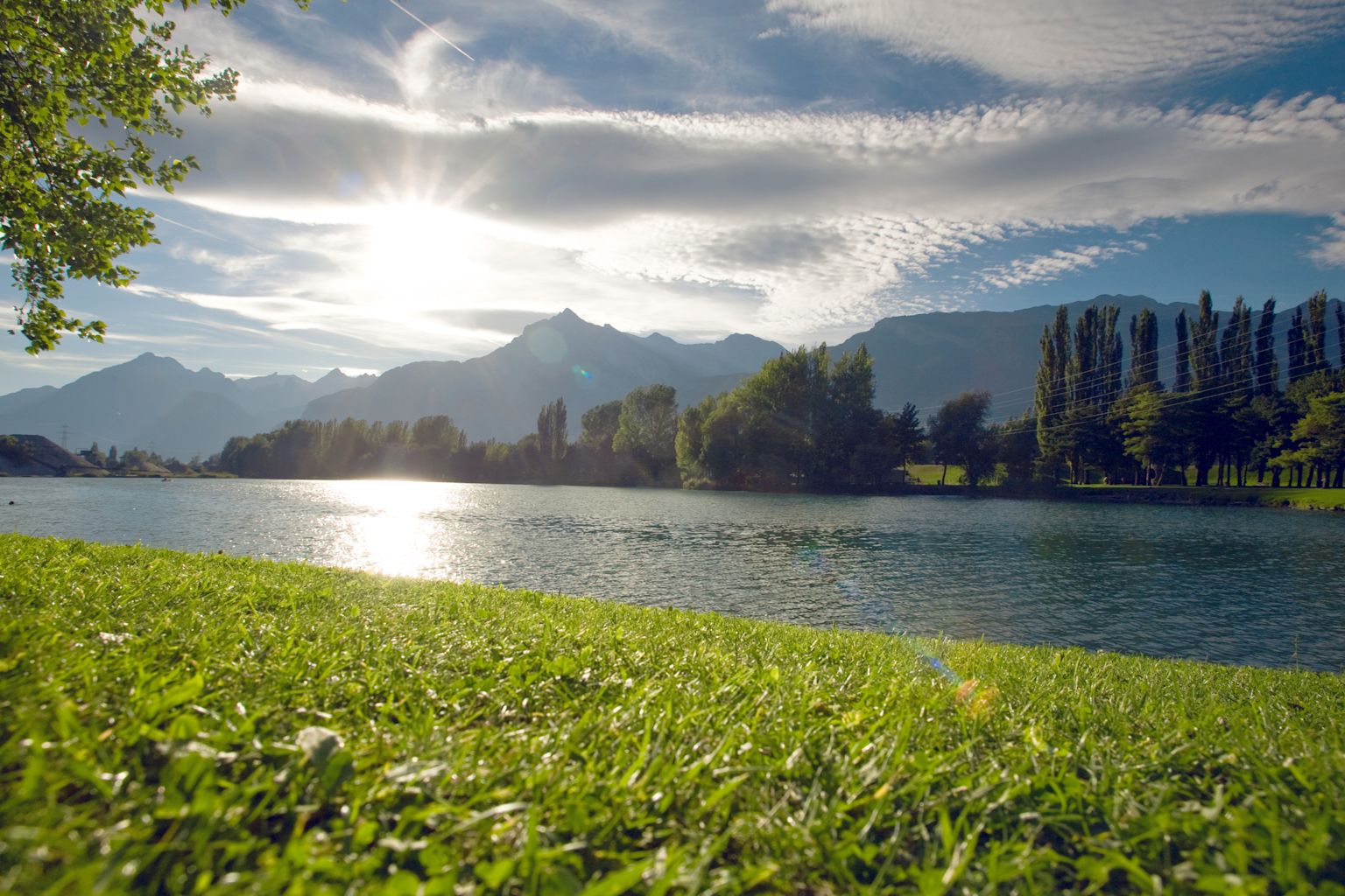 See, Bergpanorama, Wallis, Abkühlung