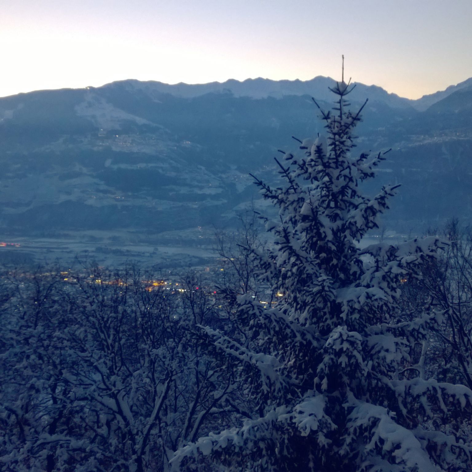 Les Coteaux du Soleil, Conthey, Wallis, Winter
