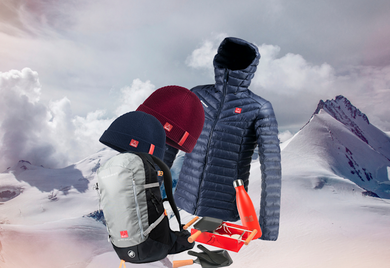 Bonnets, sac et doudoune aux couleurs du Valais. Le tout est disponible dans la Boutique Valais. Valais, Suisse