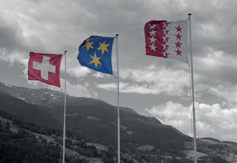 Swiss National day, 1st of August, first of August, Moosalp, Valais, Switzerland