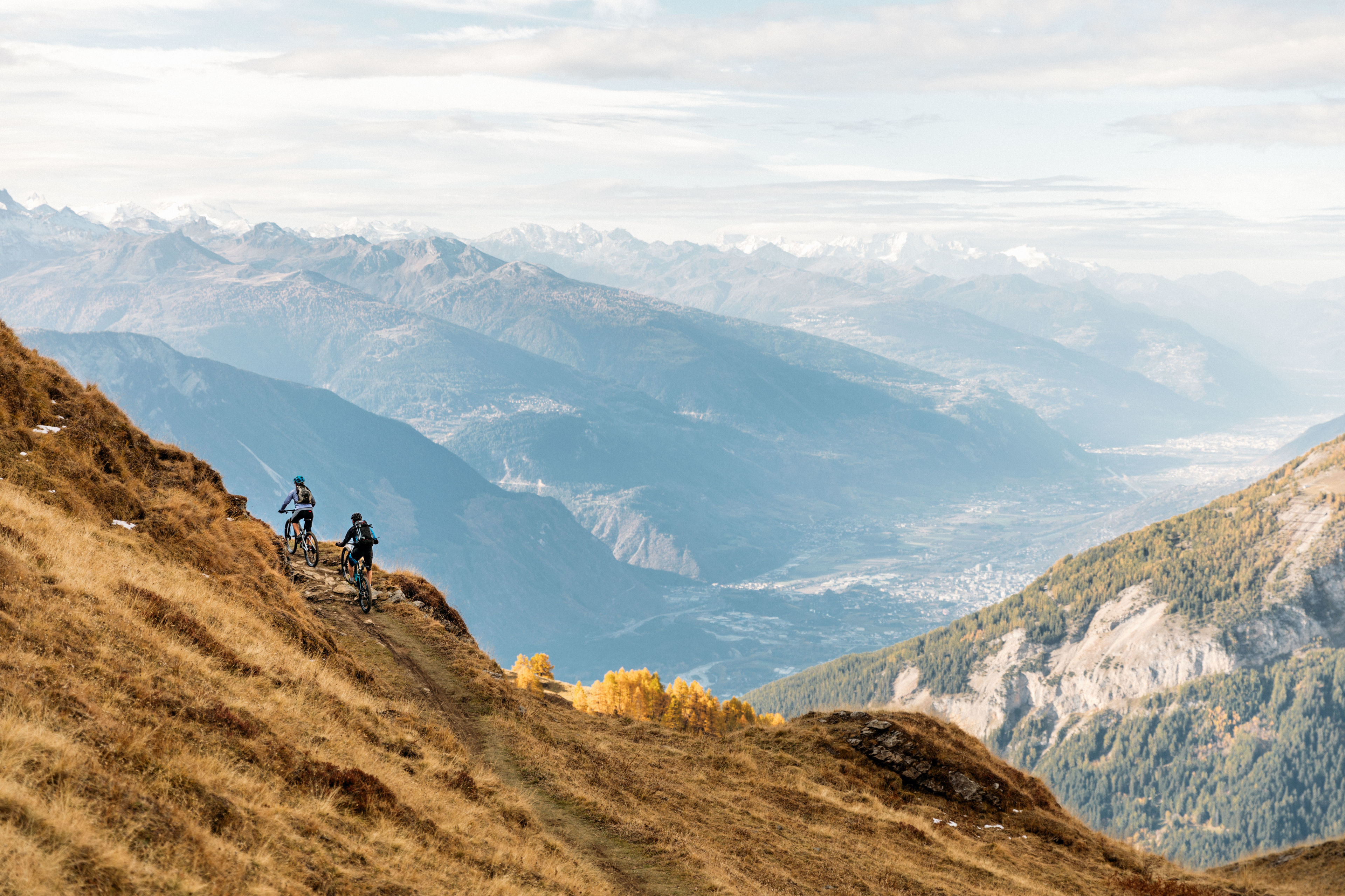 Mountainbike Leukerbad Valais Wallis Schweiz